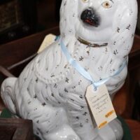 C19th Staffordshire Spaniel Statue