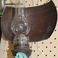 C1890's Wall Oil Lamp