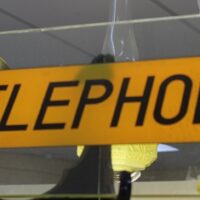 C1950's Telephone Box Panel