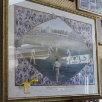 C1886 Original England vs Australia Cricket Print