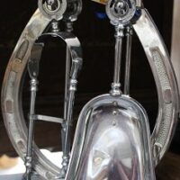 C1920's Horse Shoe Design Fireside Set
