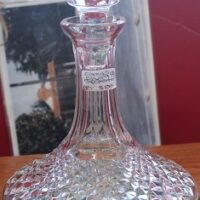 C1930's Crystal Ships Decanter