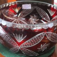 C1920's - 30's Ruby Glass Bowl
