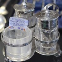 C1934 Sheffield Sterling Silver Cruet Set