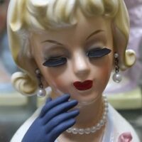 C1950's Lady Head Vase