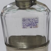 C1890's Crystal Hip Flask