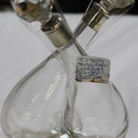 C1909 Sterling Silver London Double Perfume Bottle