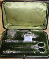 C1906 Sterling Silver Birmingham Manicure Set