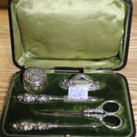 C1906 Sterling Silver Birmingham Manicure Set