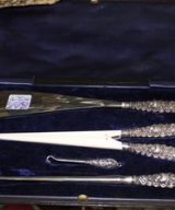 C1900's Sterling Silver Birmingham Button Hooks & Glove Stretcher Set