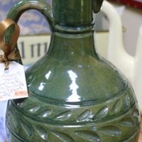 C1920's - C1930's French Majolica Wine / Port Bottle