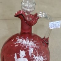 C19th Mary Gregory Glass Decanter
