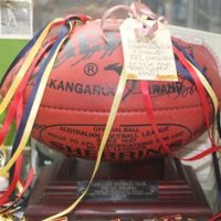 C1997 Adelaide Football Club Crows AFL Premiers Team Ball