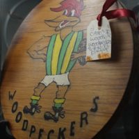 C1970's - 80's S.A.N.F.L. Woodville Woodpeckers Plaque