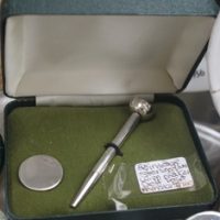 Vintage Sterling Silver Golf Tee & Marker Set