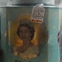 C1953 Bushells QEII Royal Commemorative Tea Tin