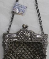 C1890's .830 German Silver Mesh Purse