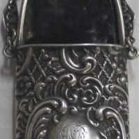 C1901 Sterling Silver Birmingham Chatelaine Spectacles Case